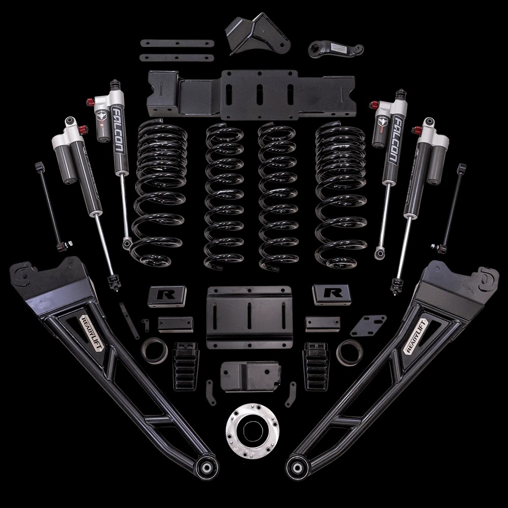 6\'\' MAX3.3 Suspension System 2019-2024 Ram 2500 W/ Falcon 3.3 Shocks And Radius Arms Standard Output Diesel Motor